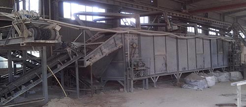 belt dryer is using in the sludge briquette plant