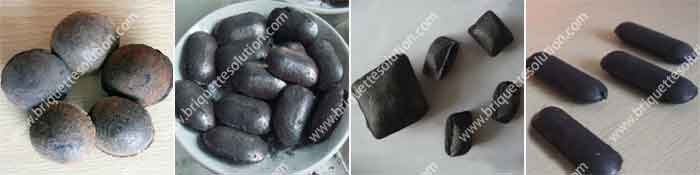 briquette shape for roller briquette machine