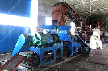 two sets roller briquette machine