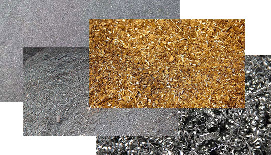 iron waste, steel waste, copper waste and DRI fine