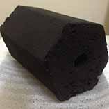 wood shavings briquette made by stamping briquette machine