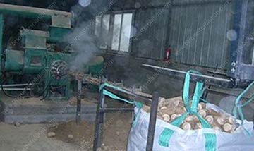 producing sawdust briquette