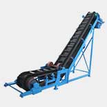 inclining conveyor used in briquette line
