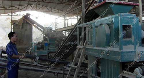 compacting machine and gypsum briquette machine