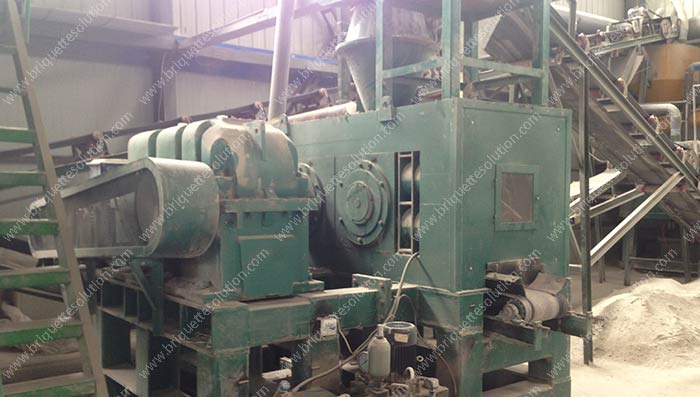 the hydraulic roller briquette press machine