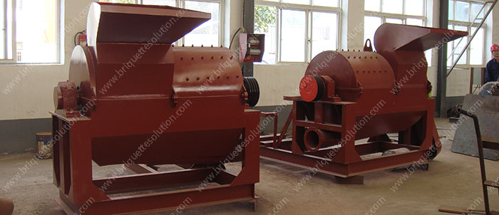 unpainted wood crusher in workshop